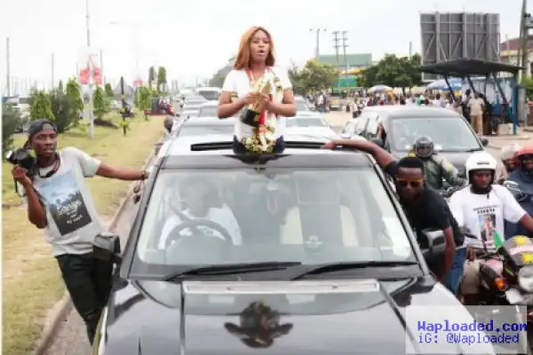 See The kingly Welcome Tanzanian Actress Got After Winning Award At AMVCA 2016